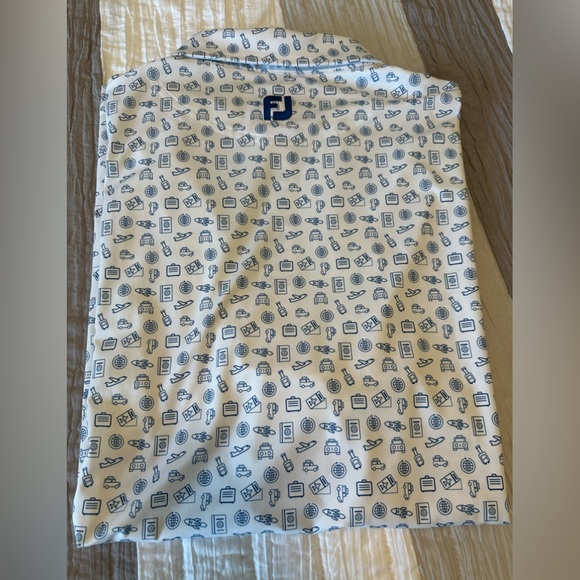FootJoy 2023 Lisle Travel Print Polo - Picture 8 of 9